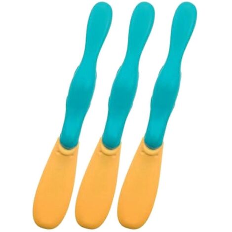 Lot de 3 cuillères à confiture en silicone pour tartiner le pain grillé -- (1/5)