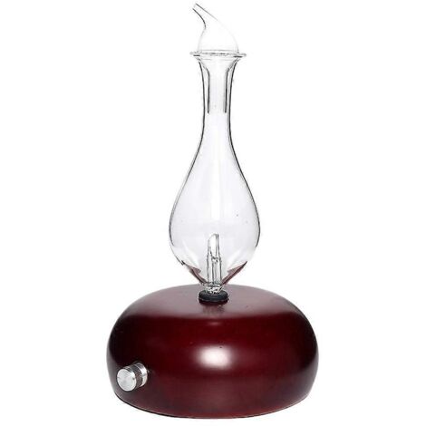 Diffuseur d'arômes automatique silencieux en bois massif et verre 25 ml - Acajou (1/5)