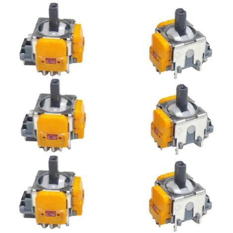 Lot de 6 joysticks électromagnétiques à effet Hall réglables (1/5)