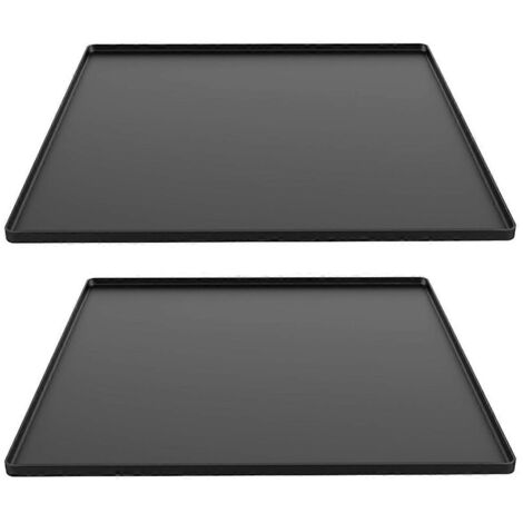 Tapis de protection pour réfrigérateur, mini tapis en silicone, tapis sous réfrigérateur, noir (1/5)