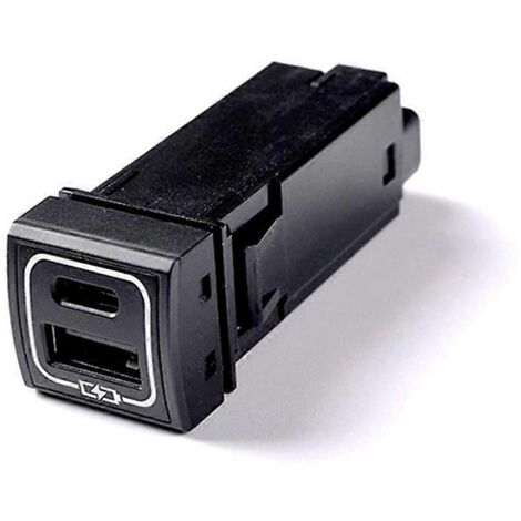 Chargeur rapide USB+QC3.0 pour voiture Toyota - Accessoires intérieurs - Noir (1/5)