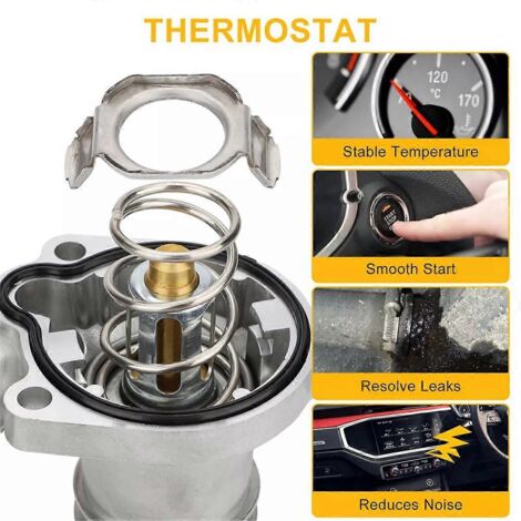 Boîtier de thermostat Sortie de liquide de refroidissement moteur 55565336 55579010 55593034-- (1/5)