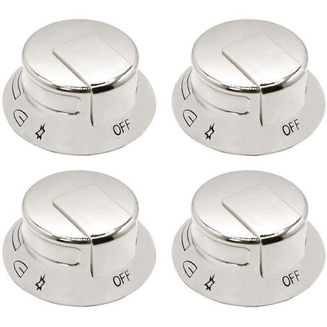 Lot de 4 boutons de commande de brûleur de plaque de cuisson pour remplacement-- (1/5)