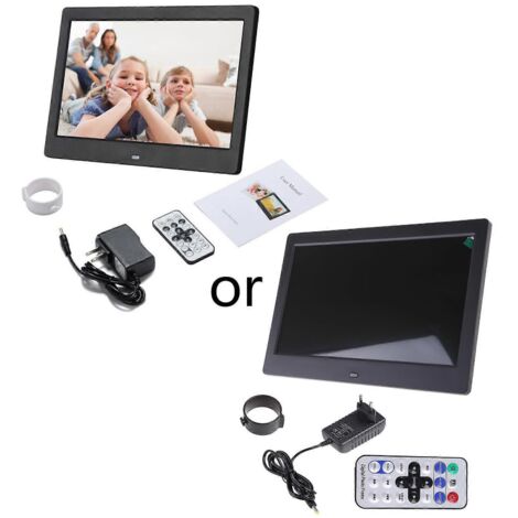 Cadre photo numérique 10,1 pouces, écran TN 1024 x 600, lecteur de photos et vidéos, cadeau (1/5)