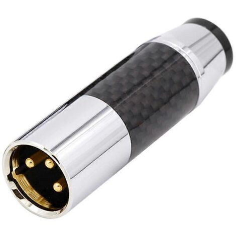 Connecteurs XLR mâle/femelle plaqués or/rhodium, prise jack auxiliaire femelle dorée pour haut-parleur (1/5)