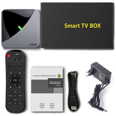 Boîtier TV A95X F3 Air Android 9 Amlogic S905X3 2G 16G 2,4G/5G Wifi Media-EU- (1/5)