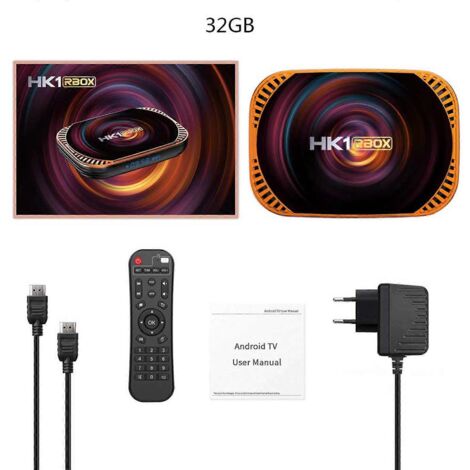 Boîtier TV Android 11 Ethernet 1000 m avec Bluetooth 5.0, 4 Go de RAM et 32/64/128 Go de ROM. (1/5)