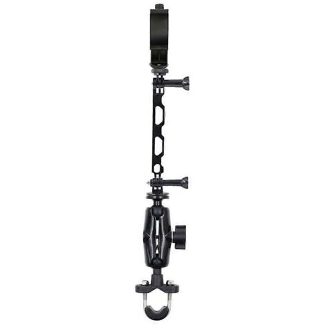 Support de guidon pour caméra d'action, téléphone portable, monopode en métal pour moto - Long (1/5)