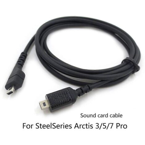 Câbles audio anti-nœuds pour casque de jeu Arctis 3/5/7 Pro - Fashion Wire-1 - Câble pour carte son (1/5)
