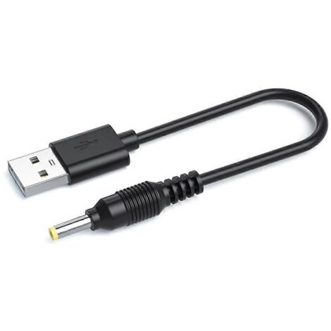 Câble de charge USB vers prise CC de 50 cm avec connecteur à trou rond, 5 V CC, 19,7 pouces (4,0 x 1,7 mm). (1/5)