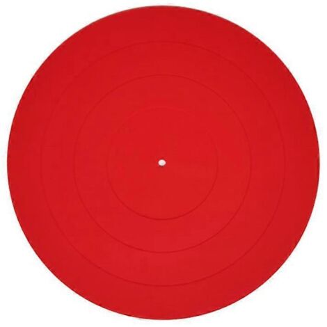 Tapis en caoutchouc silicone antidérapant pour platine vinyle, durable et anti-vibrations. (1/5)