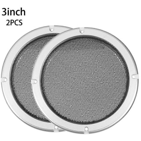 Grille de protection ronde pour haut-parleur, cache-plumes, boîtier stable, filet de 3 pouces. (1/5)
