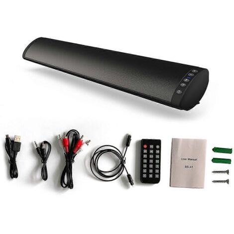 Haut-parleur avec télécommande et interface RCA pour téléviseur - BS-41 (grand format) (1/5)