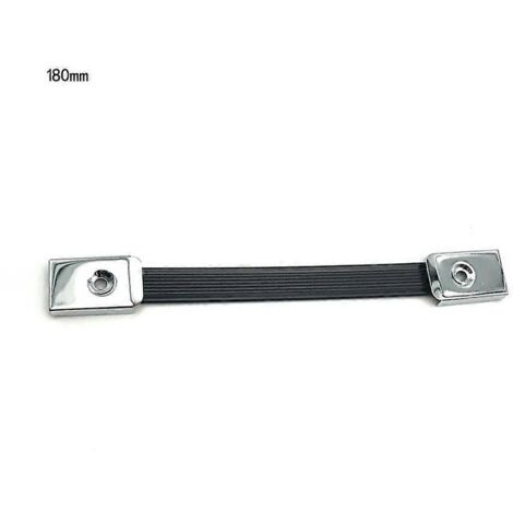 Poignée de transport robuste à ressort avec sangle et boucle - 18 cm - boucle électroplaquée (1/5)