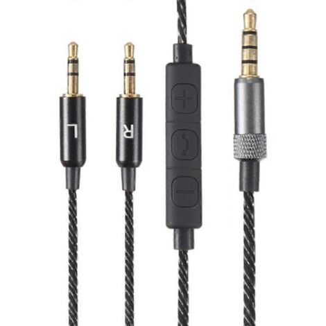 Câble multibrins pour casque Sol Republic Master Tracks avec micro - Noir (1/5)