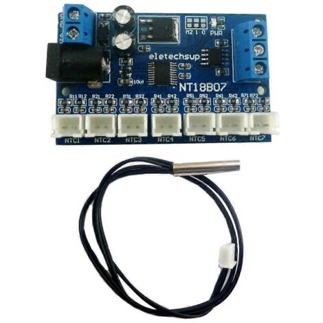 Kit de 7 capteurs de température NTC RS485 avec prise en charge Modbus RTU -20 à +12 °C - Capteur A inclus (1/5)