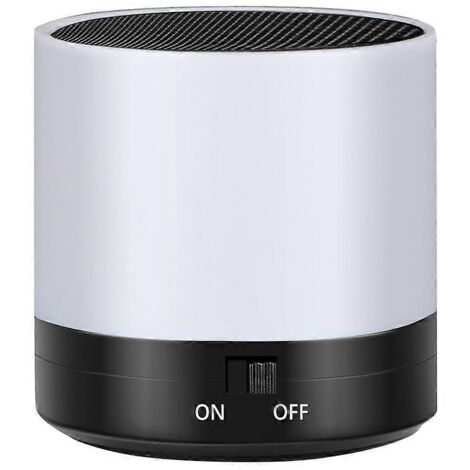 Mini caisson de basses portable, enceinte sans fil pour ordinateur portable, Bluetooth 5.1, blanc, noir, bleu. (1/5)