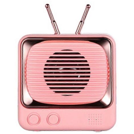 Enceinte portable rétro compacte compatible Bluetooth, sans fil et intelligente (1/5)