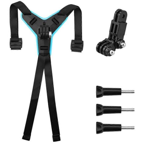 Support de mentonnière pour casque de moto compatible GoPro9/Action Cycling - Support de bandage - 3 (1/5)