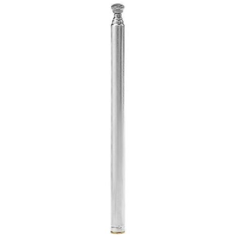 Antenne radio AM/FM/TV télescopique en acier inoxydable, 5 sections, longueur 80 mm. (1/5)