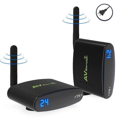 Émetteur-récepteur audio numérique longue portée 5,8 GHz à faible latence pour DVD DVR TV - Prise US (1/5)