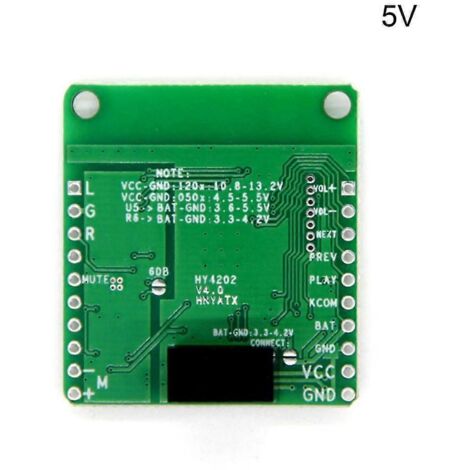 Carte de réception Hi-Fi compatible Bluetooth, carte d'amplification audio, récepteur - Alimentation CC 5 V (1/5)