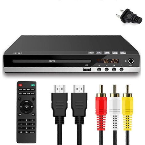 Lecteur de disques numériques EVD haute définition 1080p compatible DVD, SVCD, CD-RW et VCD-US. (1/5)