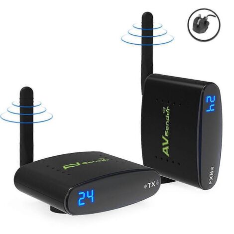 Émetteur-récepteur audio numérique longue portée 5,8 GHz à faible latence pour DVD DVR TV - Prise britannique (1/5)