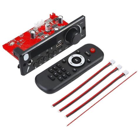 Module autoradio JX-X1 2x80W avec décodeur MP3, haut-parleurs et fonction mains libres - Télécommande en silicone noir (1/5)