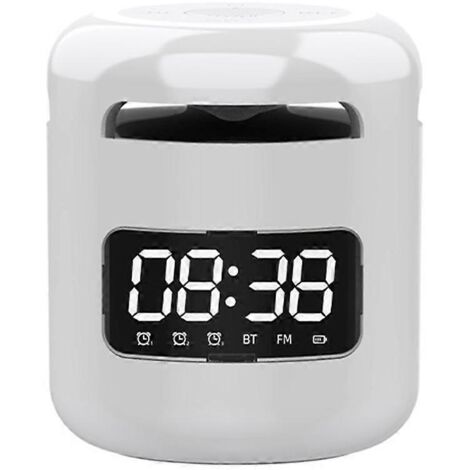Radio-réveil de chevet avec chargeur USB, enceinte Bluetooth et son HiFi (1/5)
