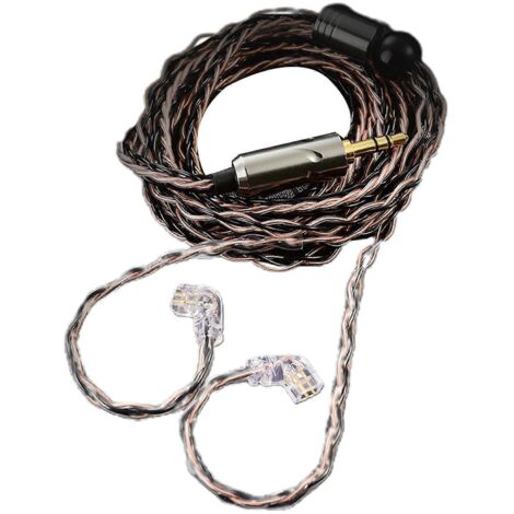 Câble d'extension plaqué argent à 8 conducteurs pour écouteurs QKZ-ZXN/ZXT/AK6 Pro (1/5)