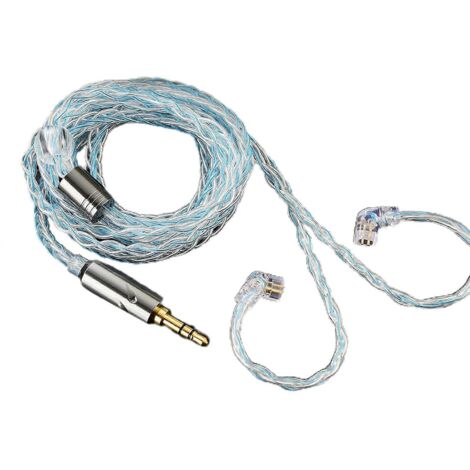 Câble d'extension plaqué argent à 8 conducteurs pour écouteurs QKZ-ZXN/ZXT/AK6 Pro (1/5)