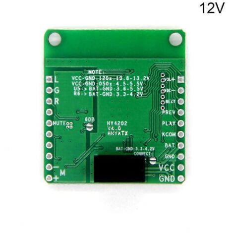 Carte de réception Hi-Fi compatible Bluetooth, carte d'amplification audio, récepteur - Alimentation CC 12 V - (1/5)