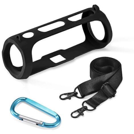 Pochette de rangement en silicone souple avec bandoulière pour JBL FLIP ESSENTIAL 2 (1/5)