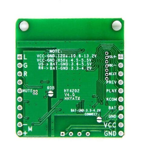 Carte de réception Hi-Fi compatible Bluetooth, carte d'amplification audio, récepteur - Sans alimentation CC. (1/5)