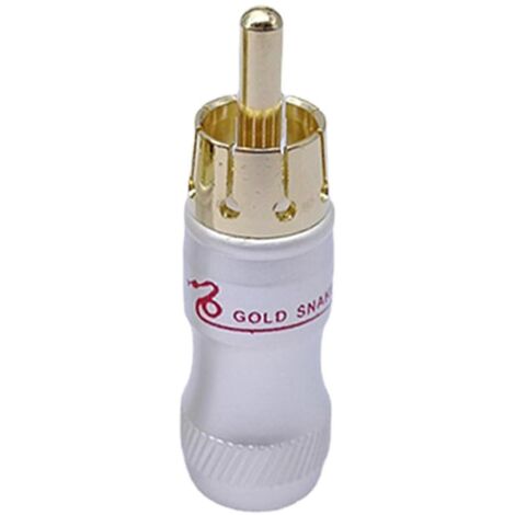 Connecteur RCA métallique pour câbles audio AV (1/2/4 pièces) - 1 lot de 1 - Rouge (1/5)