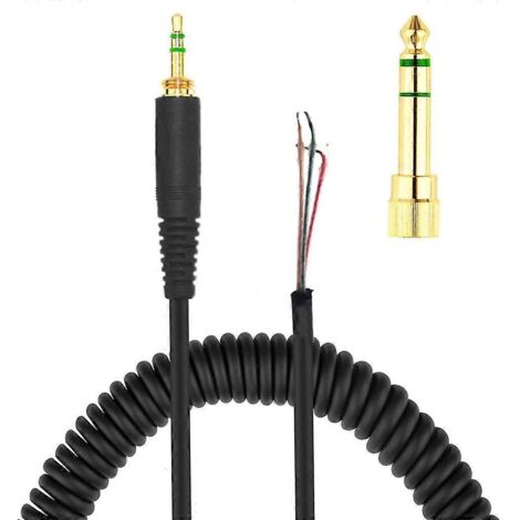 Câble audio stéréo à ressort spiralé de remplacement pour DT 770, 770PRO, 990 et 990PRO (1/5)