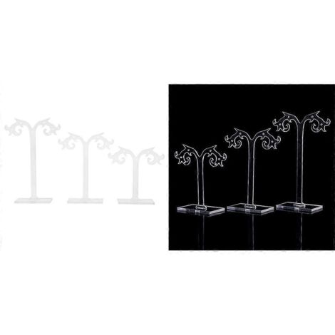 Présentoir à bijoux pour boucles d'oreilles (lot de 3) - Support de rangement et présentoir à bijoux (1/5)