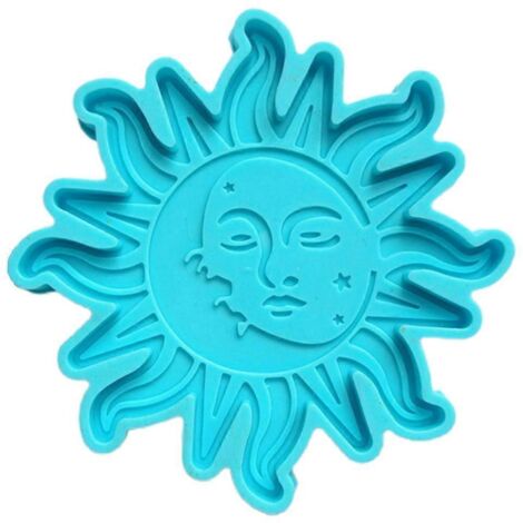 Moules en silicone pour résine, moules époxy pour sous-verres Soleil et Lune, moules de coulée en résine (1/5)