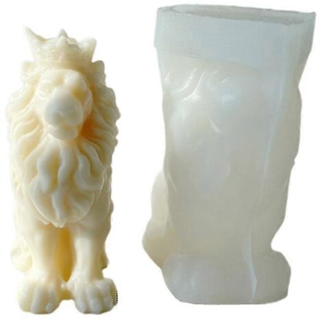 Moule à bougies en silicone en forme de lion pour Halloween (1/5)