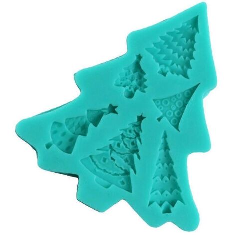 Moule en silicone pour sapin de Noël stéréo - Moule pour jouets d'enfants à faire soi-même - Moule de moulage à faire soi-même (1/5)