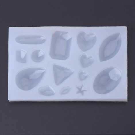 Moule en silicone en forme de glaçon en forme de diamant pour la création de jouets et l'apprentissage des enfants. (1/5)