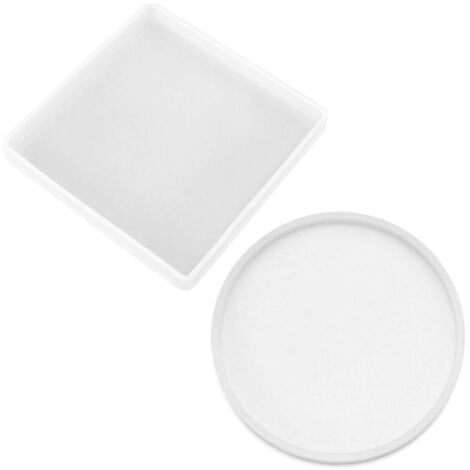 Moule pour sous-verres en agate cristalline, moule pour tasses et dessous de tasses, moule pour résine, moule à couler (1/5)
