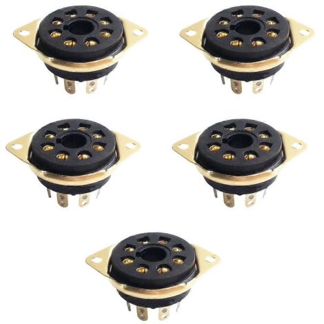 Support de tube à vide 8 broches durable, support de tube octal haute performance longue durée - GZS8 B1 G- (1/5)