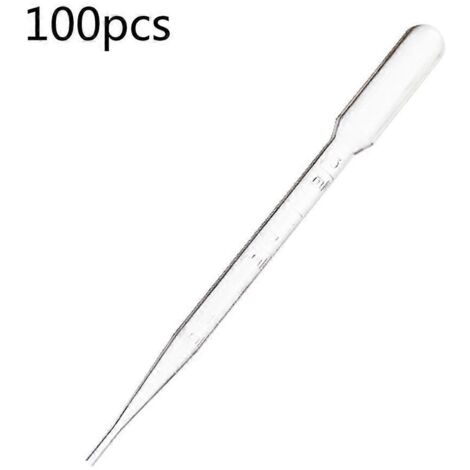 Tube à réactif jetable, tube à essai, pipette pour expérience chimique étudiante (1/5)