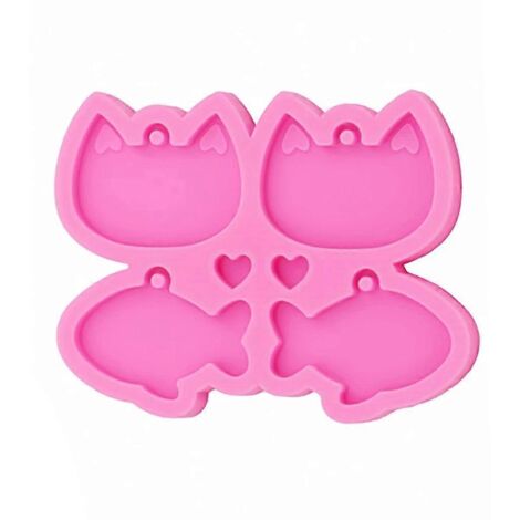 Moule en silicone pour porte-clés, carte de vœux, étiquette, etc. (1/5)
