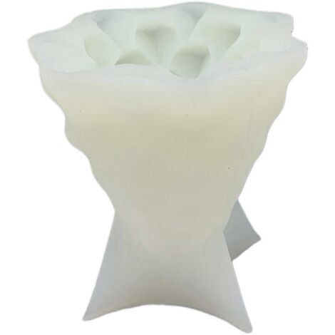 Moule à bougie en résine pour savon artisanal, plâtre aromatique, moule en silicone (1/5)