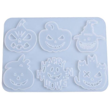 Moule époxy cristal DIY série Halloween - Lanterne citrouille amusante (1/5)