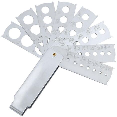 Accessoire pour bijouterie, jauge et outil de mesure pour diamants et pierres précieuses. (1/5)