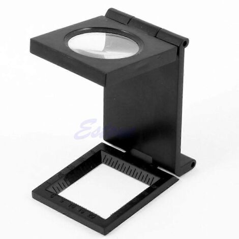 Loupe de bureau 10X pour tissus, fil à coudre, mesure et compteur pliables (1/5)